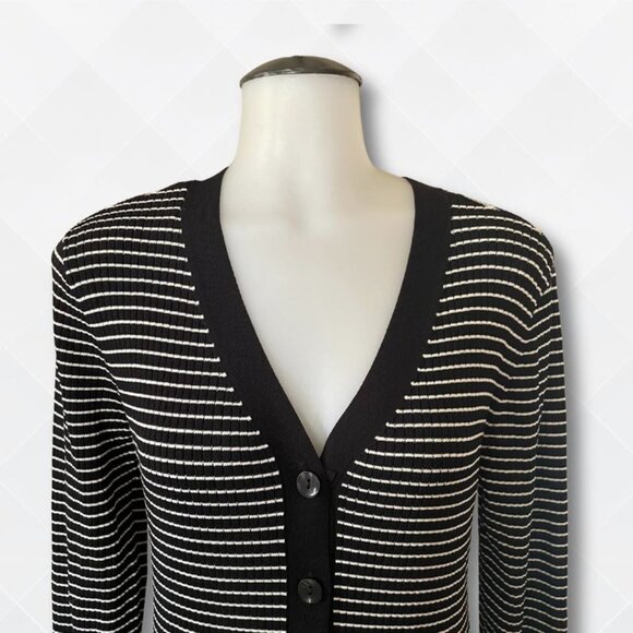 🖤 A New Day Women’s Black & White Striped Cable Knit Dress - NWT- WDS-100077 - Picture 3 of 3